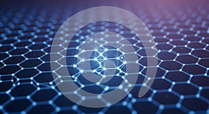 Futuristic glowing network structure background: Molecular science and AI connectivity for tech professionals.