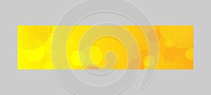 Futuristic gradient yellow digital horizontal banner concept