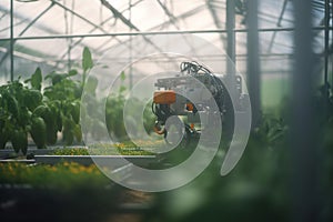 Futuristic Greenhouse Workforce: Robots at Play