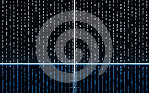 Futuristic gridding and lights, 3d rendering