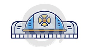 Futuristic Headset Device Icon: VR, AI Tech Gadgets Vector Design Generative AI