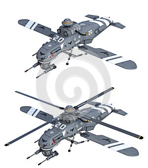 Futuristic helicopters