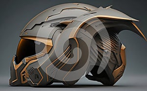 Futuristic Helmet Design. created by generative artificial intelligence