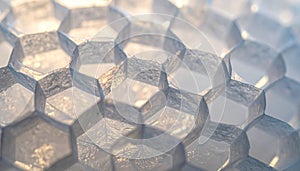 Futuristic Hexagonal Grid Abstract Background