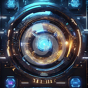 Futuristic High-Tech Interface Design