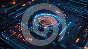 Futuristic Holographic Digital Interface for Smart Technology Devices