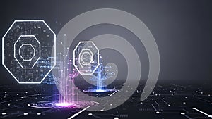 Futuristic Holographic Interface in Virtual Reality