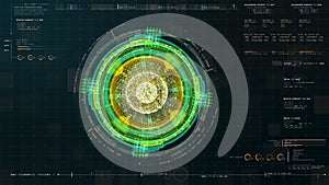 Futuristic Holographic Nuclear Fusion Particles Simulation