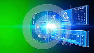 Futuristic Holographic User Interface for Data Analytics