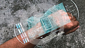 Futuristic Holographic Watch