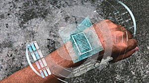 Futuristic Holographic Watch