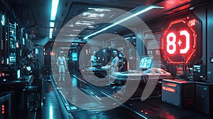 Futuristic Hospital Interior