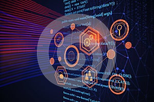 Futuristic HTML background