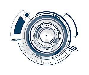 Futuristic HUD Circle Composition