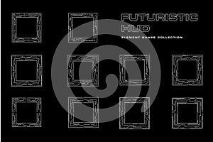 Futuristic HUD Element Shape Collection
