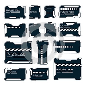 Futuristic HUD Elements Collection - Sci-Fi Interface Design