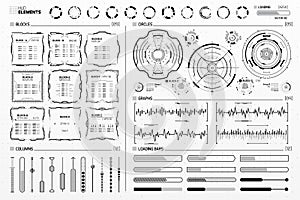 Futuristic Sci-Fi HUD Elements Set