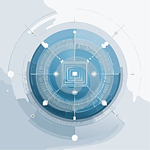 Futuristic HUD Interface Concept Illustration