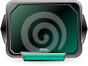 Futuristic HUD Interface Display Panel Illustration