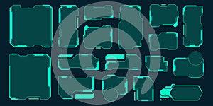 Futuristic HUD Interface Elements Collection