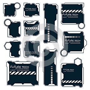 Futuristic HUD Interface Elements Collection