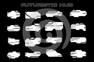 Futuristic HUD UI Elements Vector Pack