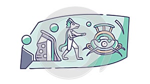 Futuristic Human Interface: Advanced Technology Sci-Fi Device, vector design Generative AI