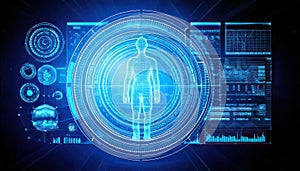 Futuristic Human Interface Technology Concept