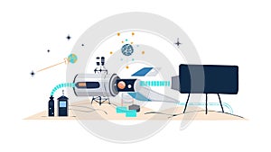 Futuristic Information Flow and Connectivity Vector Art, vector design Generative AI