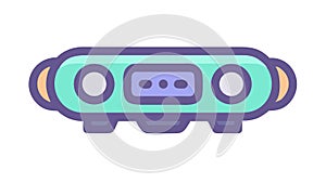 Futuristic Interactive Device, Smart Gadget, vector design Generative AI