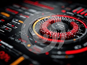 Futuristic Interface Displaying Customer Data Analytics