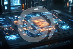 Futuristic Interface, Displays Data Efficiently and Seamlessly with Advanced Technology