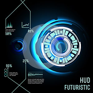 Futuristic interface, HUD, imfographics ,