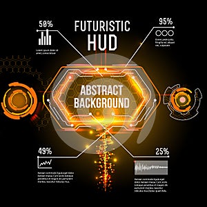 Futuristic interface, HUD, imfographics ,