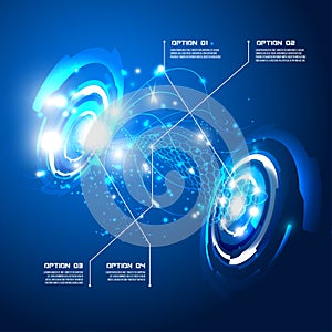 Futuristic interface, HUD, imfographics ,