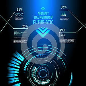 Futuristic interface, HUD, imfographics ,