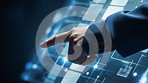 Futuristic Interface: Interactive Technology in Action