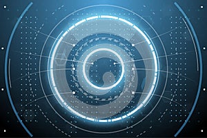 Futuristic interface screen background