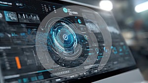 Futuristic Interface on Screen