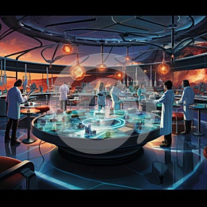 Futuristic Laboratory: A Gateway to Scientific Advancements