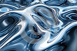 Futuristic Liquid Metal Ripples