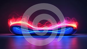 Abstract Glowing Energy Form