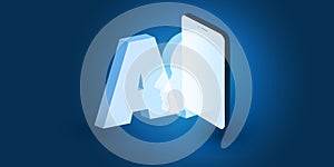 Futuristic Machine Learning, Artificial Intelligence, Cloud Computing, Automated Support Assistance and Networks Design Concept
