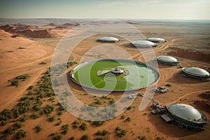 Futuristic Mars Terraforming and Colonization.