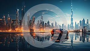 Futuristic Marvels - Dubai\'s AI-Generated Skyline