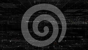 Futuristic Matrix Cyber Environment