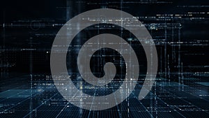 Futuristic Matrix Cyber Environment