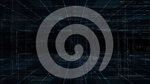 Futuristic Matrix Cyber Environment