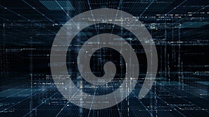 Futuristic Matrix Cyber Environment