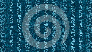 Futuristic matrix particles HUD Digital data network connection background 3D rendering